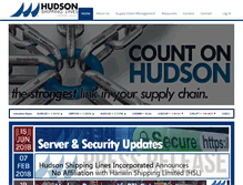 Tablet Screenshot of hudsonshipping.com